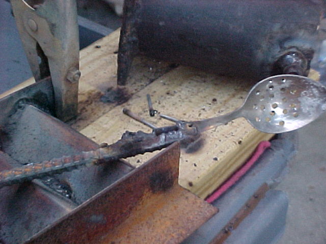 the ugly welded skimmer spoon